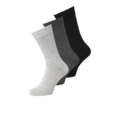 Jack & Jones Jack & Jones Men's Socks JACBASIC Bamboo Grey/Black 3-Pack