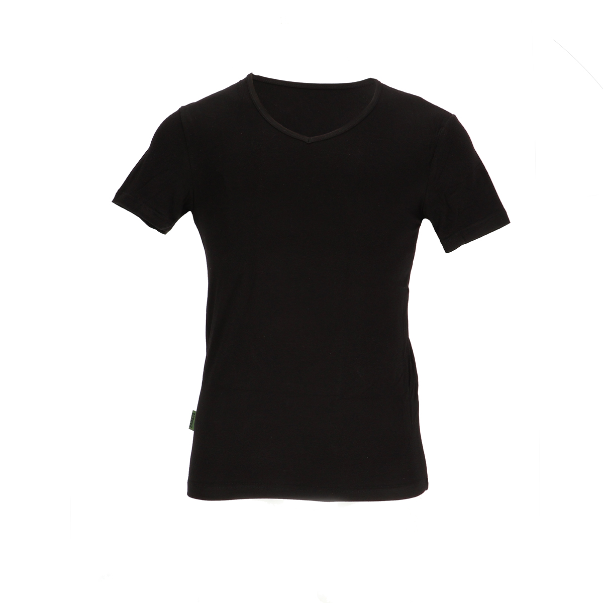 Basset Heren Bamboe T Shirt V Hals Zwart Underwear District