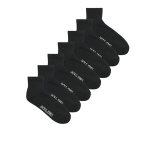 Jack & Jones Men's Short Sports Socks JACLEON Tennis Socks 7-Pack Black