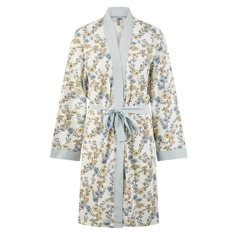 By Louise By Louise Ladies Kimono Morning Gown Floral Print