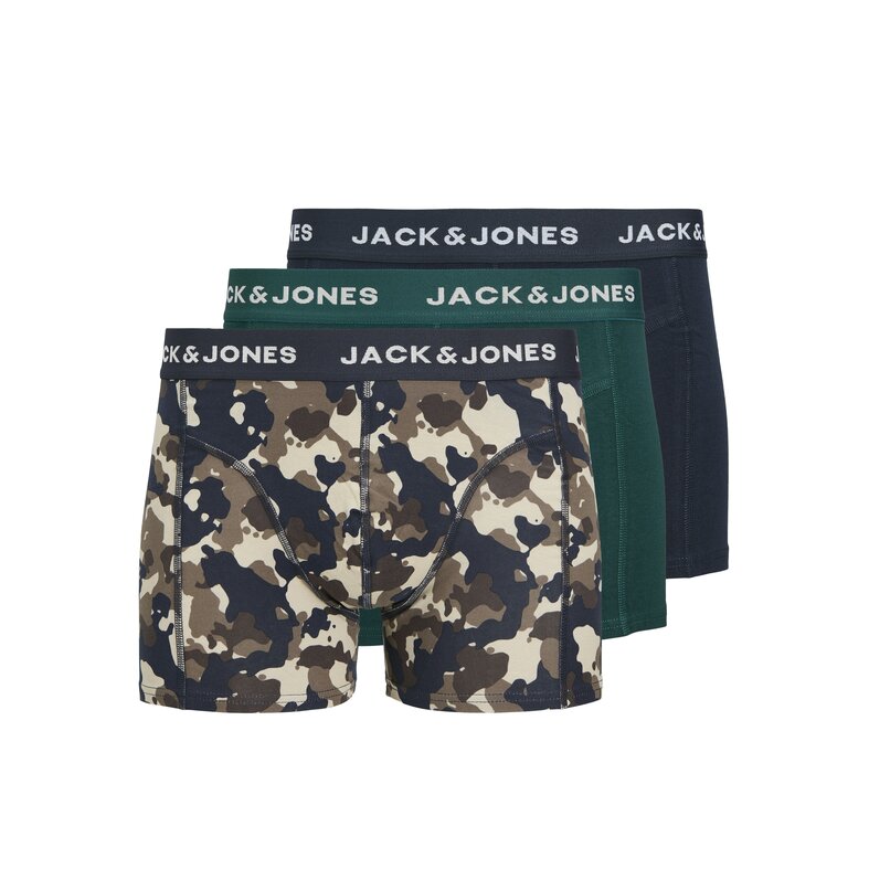Jack & Jones Jack & Jones Heren Boxershorts Trunks JACCAMOFLAGE 3-Pack