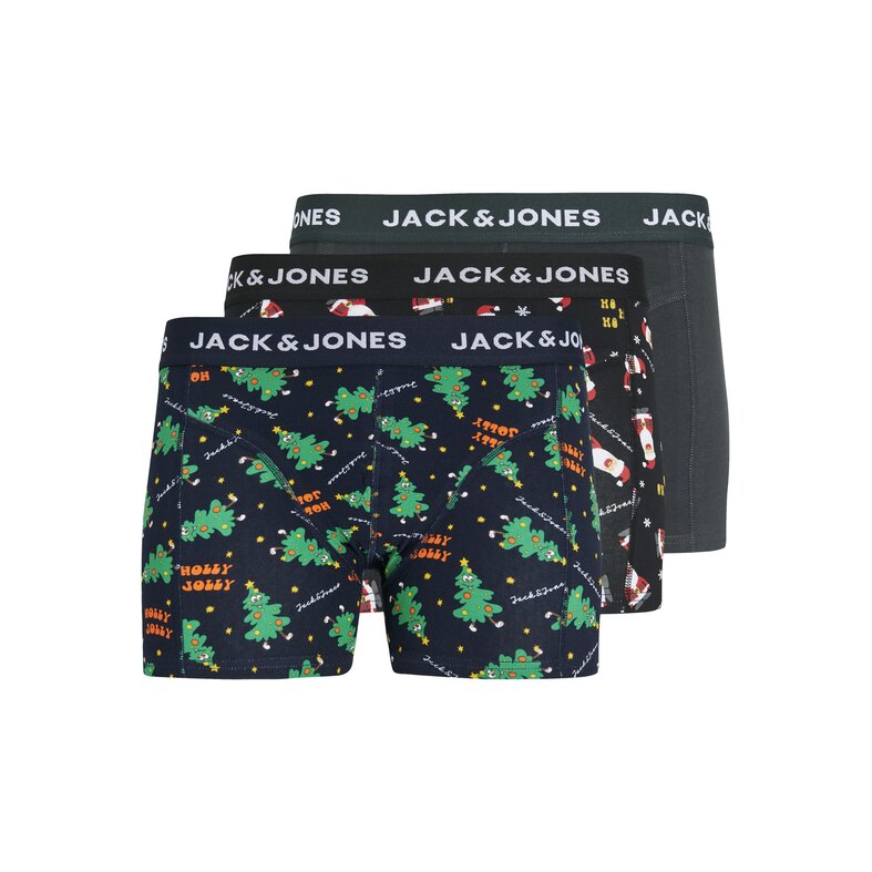 Jack & Jones Jack & Jones Men's Plus Size Christmas Boxer Shorts Trunks JACHOLLY 3-Pack