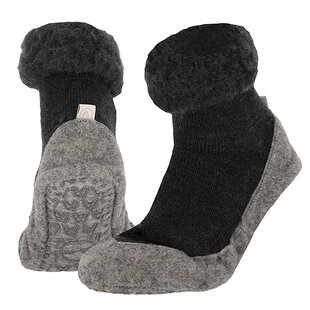 Apollo Ladies / Men's Slippers Slipper Sock Non-Slip Wool Anthracite