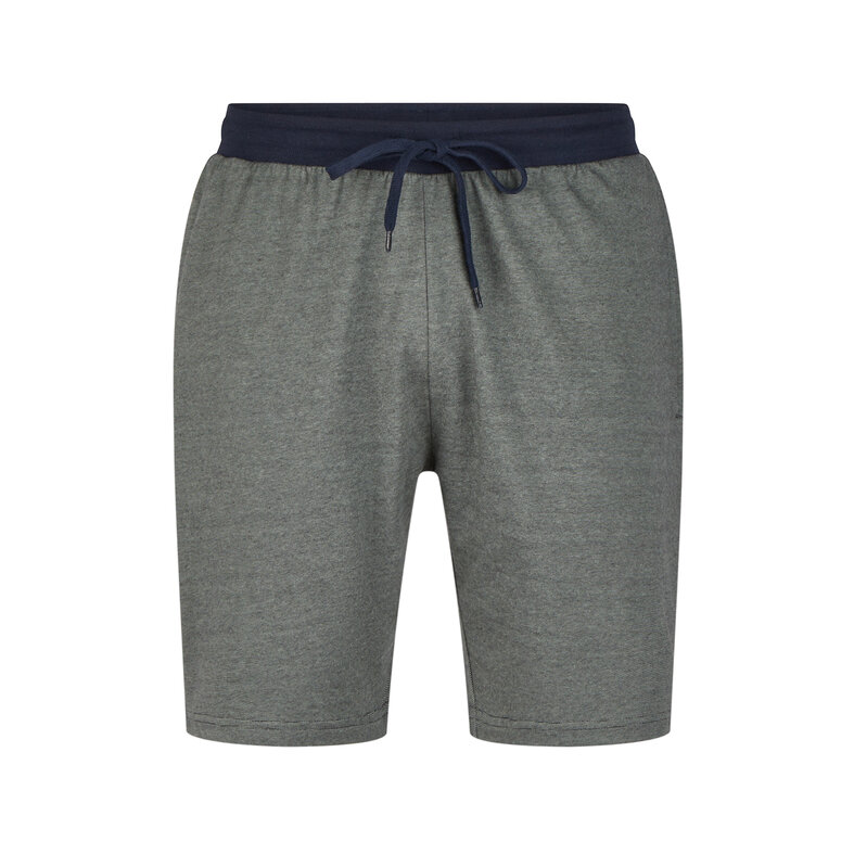 Phil & Co Phil & Co Heren Shortama Korte Pyjama Katoen Grijs
