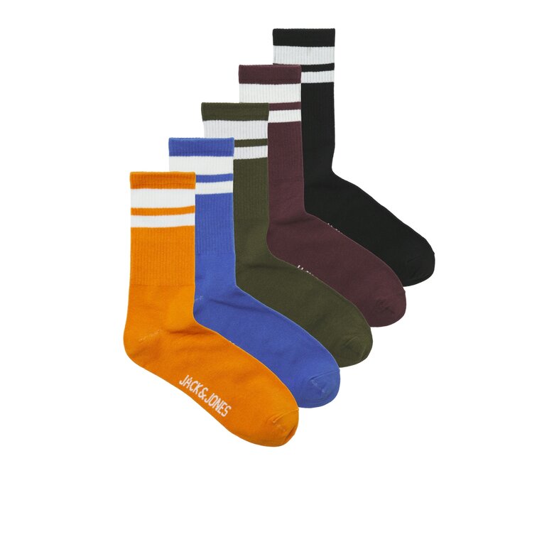 Jack & Jones Junior Jack & Jones Junior Sports Socks Boys JACFRANCIS Tennis Socks Multicolour 5-Pack