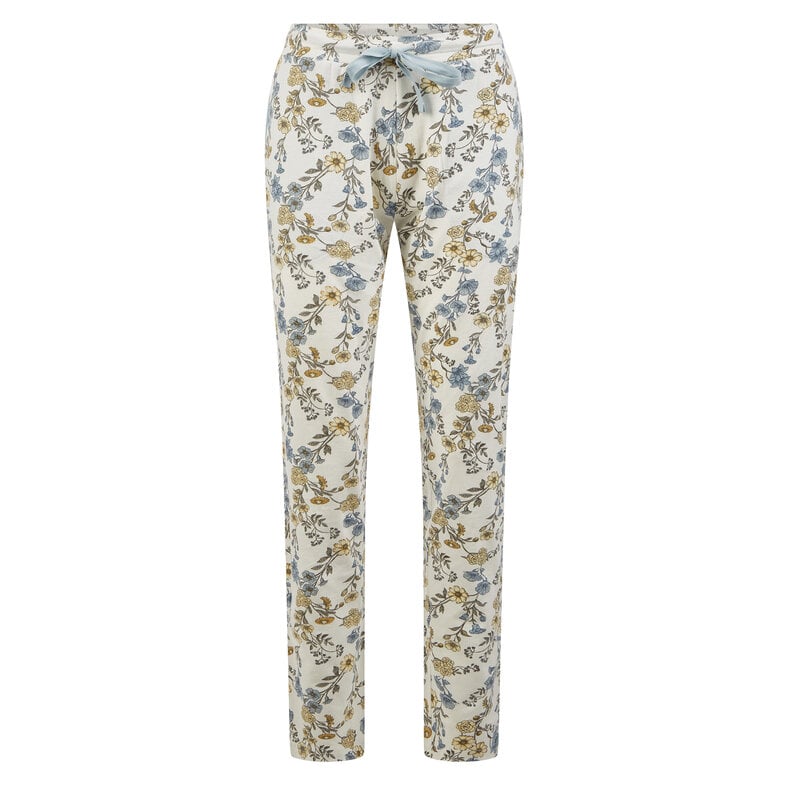 By Louise By Louise Dames Pyjama Set Lang Dare To Dream Bloemen Print Lichtblauw