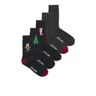 Jack & Jones Men's Christmas Socks JACXMAS 5-Pack Gift Box