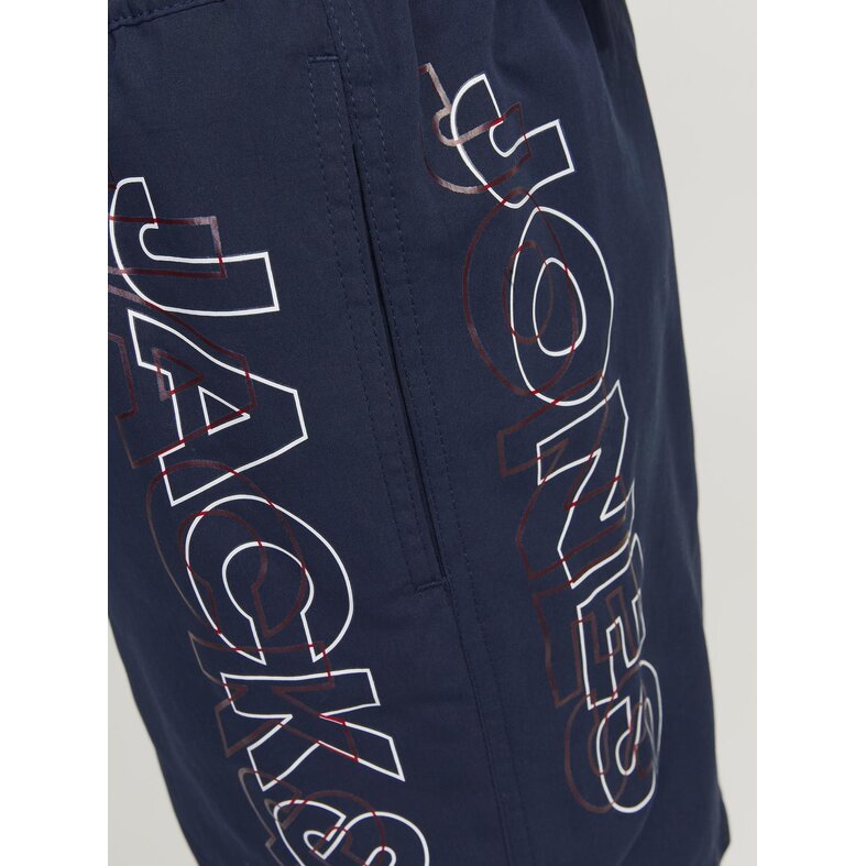 Jack & Jones Junior Jack & Jones Junior Jongens Zwemshort JPSTFIJI Double Logo Effen Donkerblauw