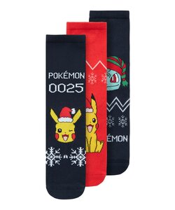 Name It Jongens Kerst Sokken NKMODIS POKEMON 3-Pack