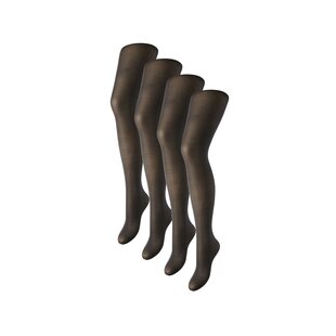 Pieces Dames Panty PCNEW NIKOLINE 20 Den Tights Zwart 4-Pack