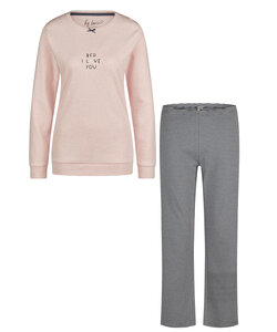 By Louise Dames Winter Pyjama Set Lang Interlock Roze