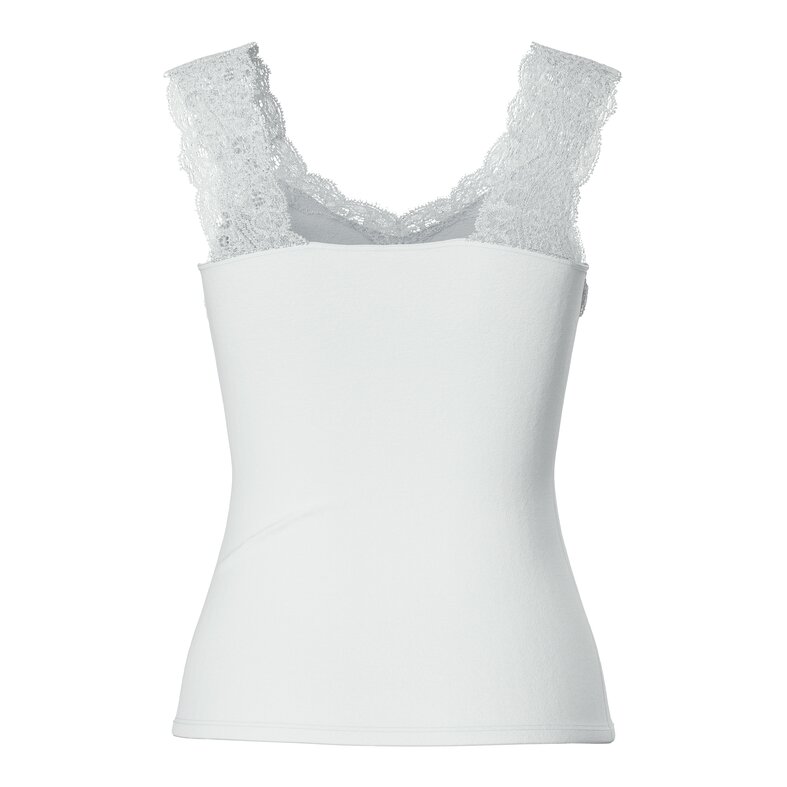 PIECES Pieces Ladies Top PCBARBERA LACE White
