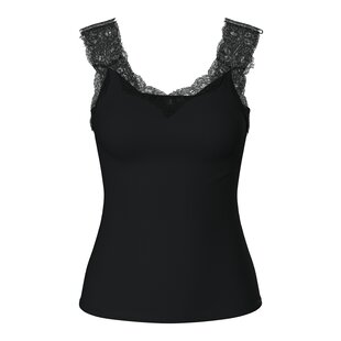 Pieces Dames Top PCBARBERA LACE Zwart