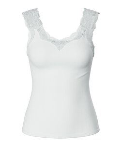 Pieces Dames Top PCBARBERA LACE Wit