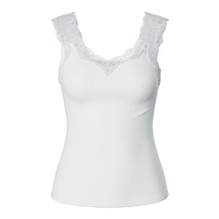 Pieces Dames Top PCBARBERA LACE Wit
