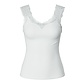 PIECES Pieces Ladies Top PCBARBERA LACE White