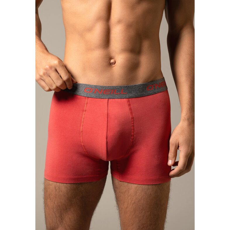 O'Neill O'Neill Men's Boxer Shorts Trunks Red/Gray/Black 3-Pack