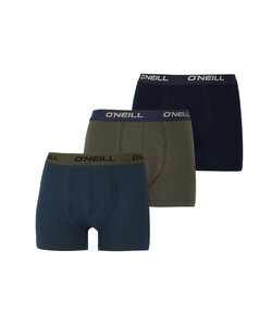 O'Neill Men's Boxer Shorts Trunks Brown/Blue 3-Pack
