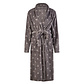 By Louise By Louise Fleece Bathrobe Ladies Dotted Anthracite