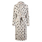 By Louise By Louise Fleece Bathrobe Ladies Hearts Grey