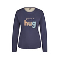 By Louise By Louise Dames Pyjama Set Jersey Katoen Hug Blauw