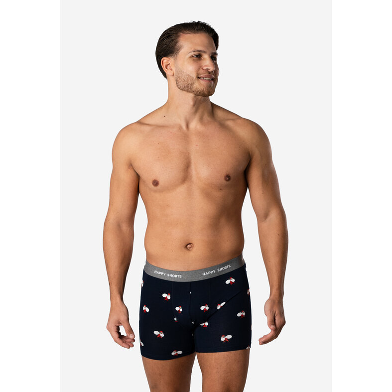 Happy Shorts Happy Shorts Men's Boxer Shorts Christmas Print 2-Pack Santa