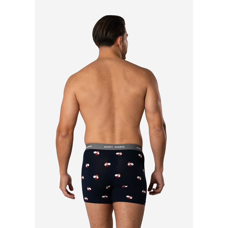 Happy Shorts Happy Shorts Men's Boxer Shorts Christmas Print 2-Pack Santa