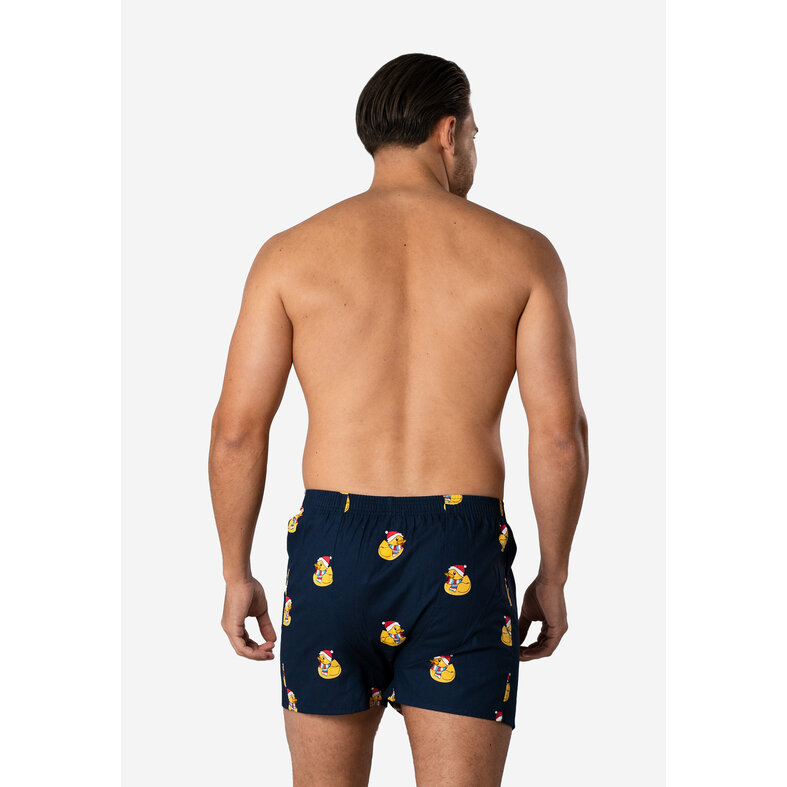Happy Shorts Happy Shorts Men's Wide Boxer Shorts Christmas Print Duck