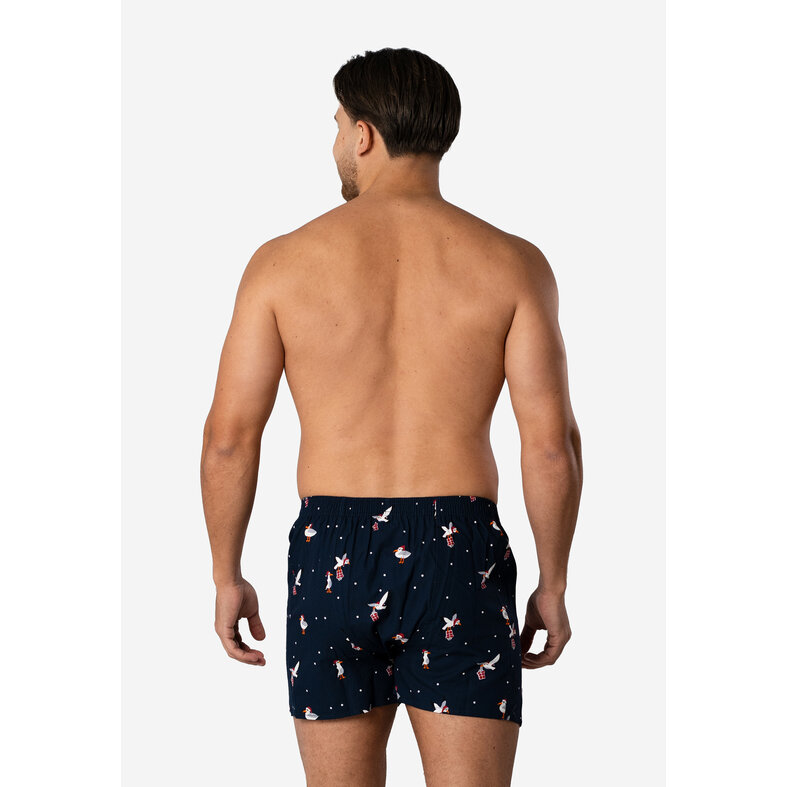 Happy Shorts Happy Shorts Heren Wijde Boxershorts Kerst Print Sea Gull