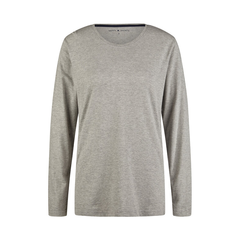 Happy Shorts Happy Shorts Ladies Christmas Pajama Set Shirt + Pants Giftbox Flannel Checkered Gray