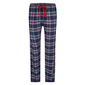 Happy Shorts Happy Shorts Ladies Christmas Pajama Set Shirt + Pants Giftbox Flannel Checkered Gray