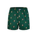 Happy Shorts Happy Shorts Heren Wijde Boxershorts Kerst Print Gingerbread Men Green