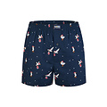 Happy Shorts Happy Shorts Men's Wide Boxer Shorts Christmas Print Sea Gull