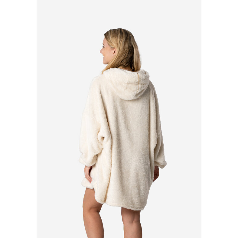 Apollo Dames Huggle Fleece Hoodie Loungewear Incl Capuchon Creme