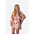 Apollo Ladies Huggle Fleece Hoodie Loungewear Incl Hood Santa Pink