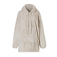 Apollo Ladies Huggle Fleece Hoodie Loungewear Incl Hoodie Sand