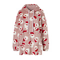 Apollo Ladies Huggle Fleece Hoodie Loungewear Incl Hood Santa Pink