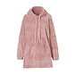 Apollo Dames Huggle Fleece Hoodie Loungewear Incl Capuchon Roze
