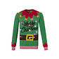 Apollo Apollo Funny Christmas Sweater Men With Led Lights Christmas Elf Green