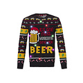 Apollo Apollo Foute Kersttrui Heren Met Led Lampjes Bier Zwart