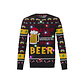 Apollo Apollo Funny Christmas Sweater Men With Led Lights Beer Black