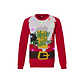 Apollo Apollo Funny Christmas Sweater Men With Led Lights Santa Red