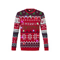 Apollo Apollo Funny Christmas Sweater Men With Led Lights Merry Christmas Red