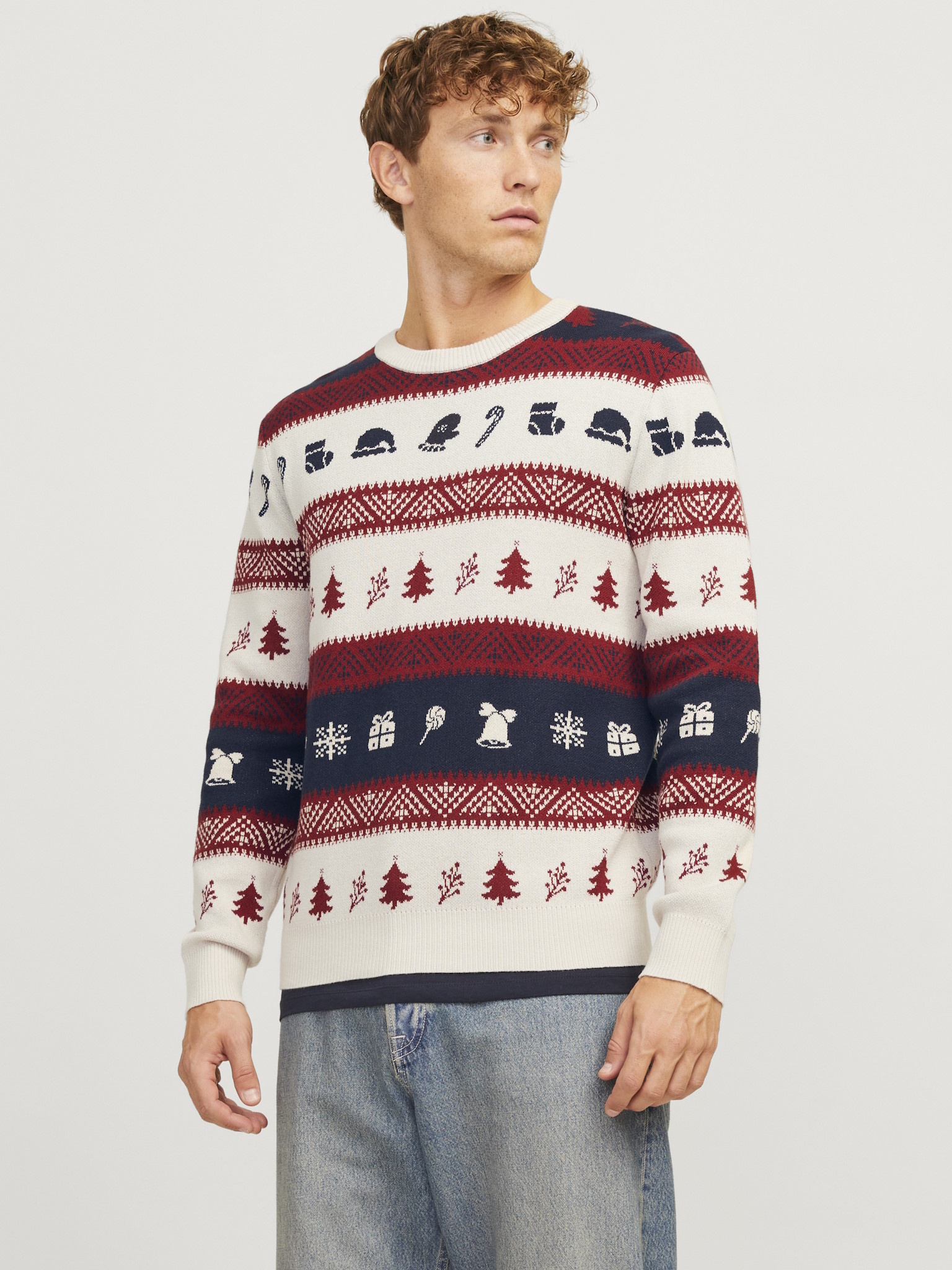 Wool Nice Christmas Sweater Men Men's Humping Reindeer Big And