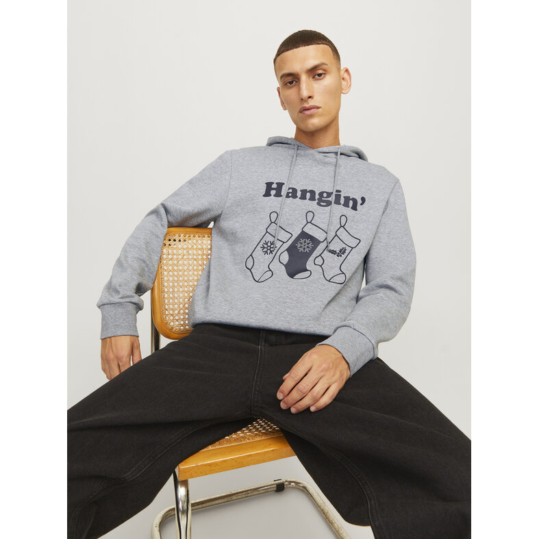 Jack & Jones Jack & Jones Heren Kersttrui JJXMAS Grijs