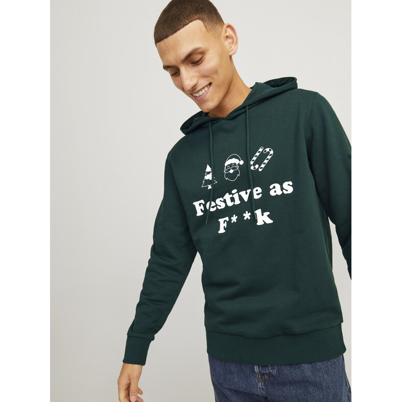 Jack & Jones Jack & Jones Men's Christmas Sweater JJXMAS Green