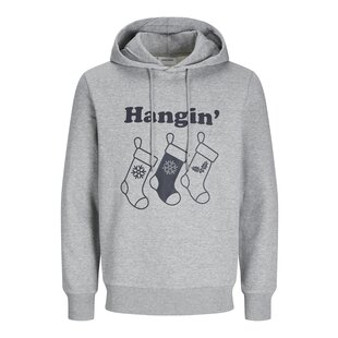 Jack & Jones Heren Kersttrui JJXMAS Grijs