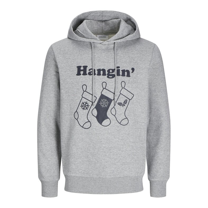 Jack & Jones Jack & Jones Heren Kersttrui JJXMAS Grijs