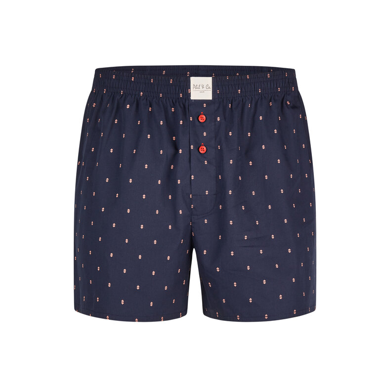 Phil & Co Phil & Co Wijde Boxershorts Heren Geweven Katoen Multipack 6-Pack D400