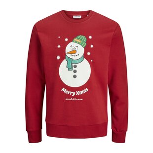 Jack & Jones Men's Christmas Sweater JJXMAS JOLLY Red